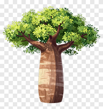 Colorful Tree With Lush Green Foliage PNG