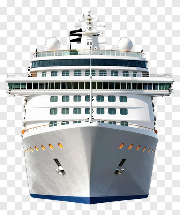 Cruise Ship Front View PNG