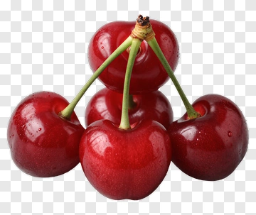 Fresh Red Cherries PNG