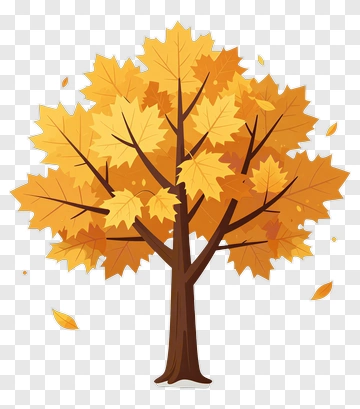 Colorful Autumn Tree PNG