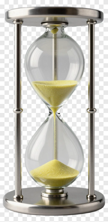 Hourglass With Yellow Sand PNG