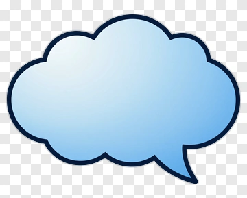 Blue Speech Bubble PNG