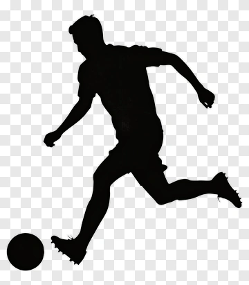 Football Player Kicking A Ball PNG