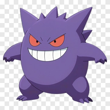 Gengar Pokémon Character PNG
