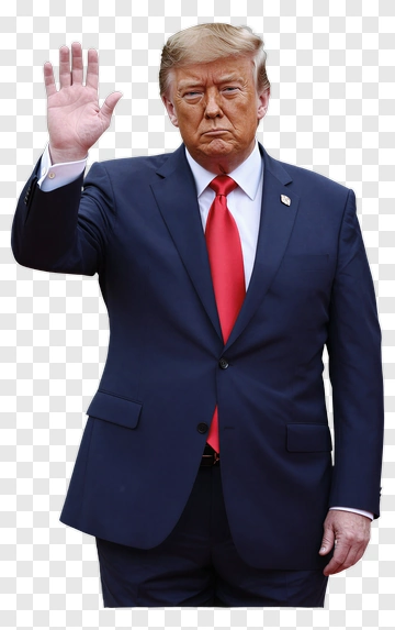 Businessman Gesturing With Hand Raised PNG