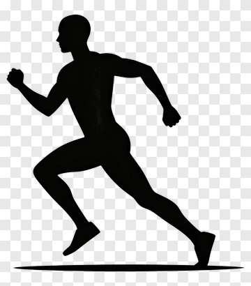 Running Silhouette PNG