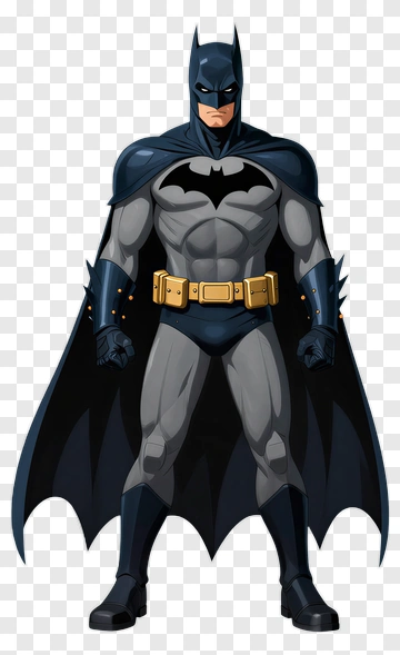 Superhero Batman In A Dark Costume PNG