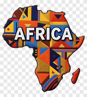 Colorful Africa Map Design PNG