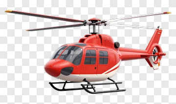 Red Helicopter PNG