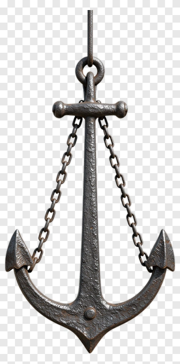 Iron Ship Anchor PNG