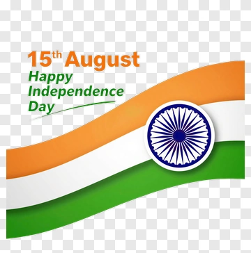 Happy Independence Day Greeting PNG