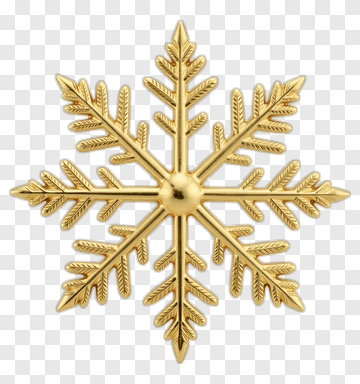 Gold Snowflake Decoration PNG