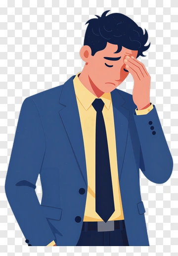 Sad Businessman In A Suit PNG