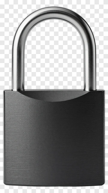 Black Padlock PNG