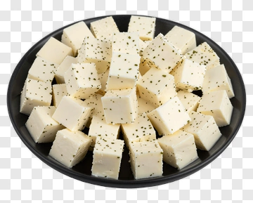 Plate Of Cubed Tofu PNG