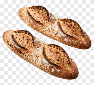Artisan Bread Loaf With Scoring PNG