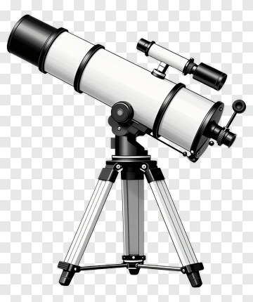 Telescope On Tripod PNG