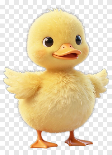 Cute Cartoon Duckling PNG