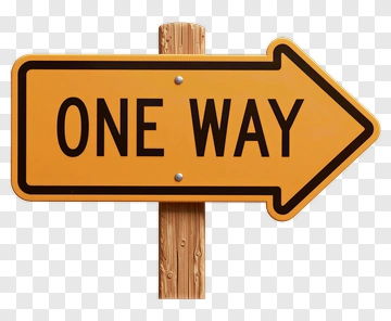 One Way Traffic Sign PNG