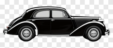 Classic Black Car PNG