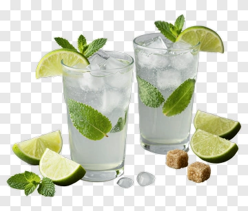 Refreshing Mint Lime Beverage PNG