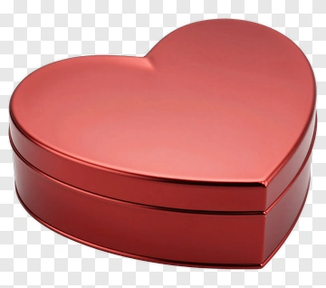 Red Heart-Shaped Box PNG