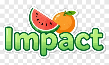Impact With Watermelon And Orange PNG