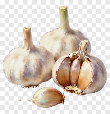 Garlic Bulbs And Cloves PNG