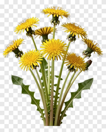 Dandelion Flower Bouquet PNG