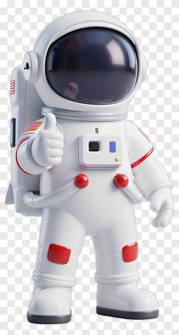 3D Astronaut Giving A Thumbs Up PNG