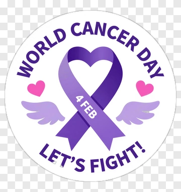 World Cancer Day Awareness Badge PNG
