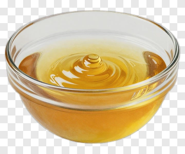 Glass Bowl Of Honey PNG