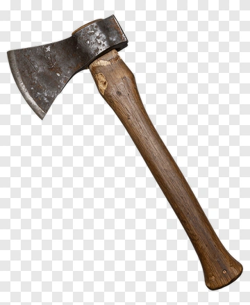 Axe With Wooden Handle PNG