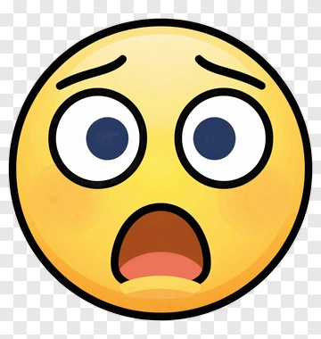 Surprised Emoji Face PNG