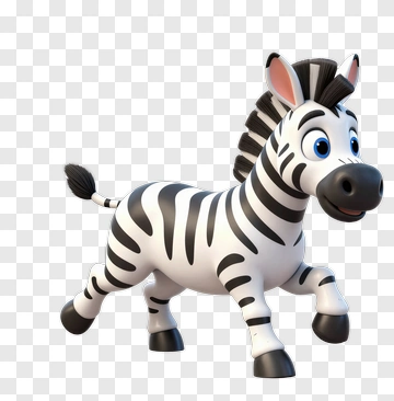 Cartoon Zebra Running PNG