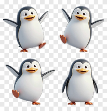 Cartoon Penguin Dancing PNG