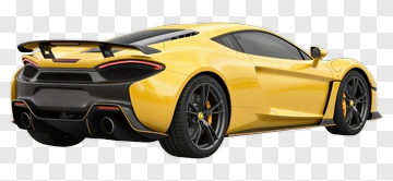 Yellow Sports Car PNG