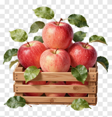 Basket Of Red Apples PNG