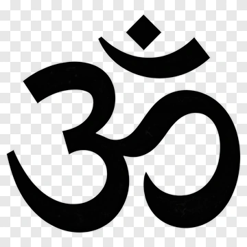 Om Symbol In Black PNG