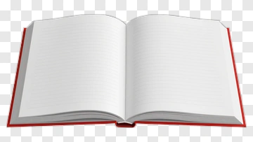 Open Red Notebook PNG
