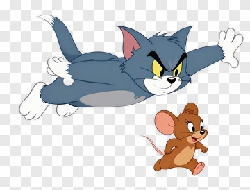 Cartoon Cat Chasing Mouse PNG