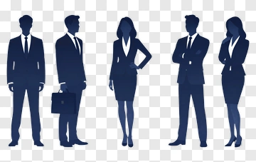 Business Team Silhouettes PNG