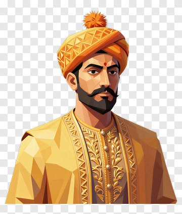 3D Man In Traditional Indian Attire PNG