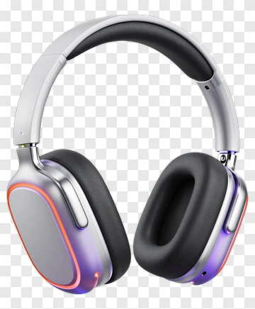 Wireless Headphones With Over-Ear Design PNG