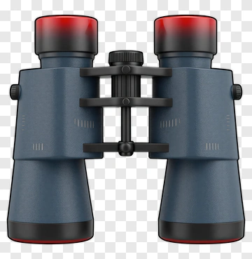 Binoculars With Red Accents PNG
