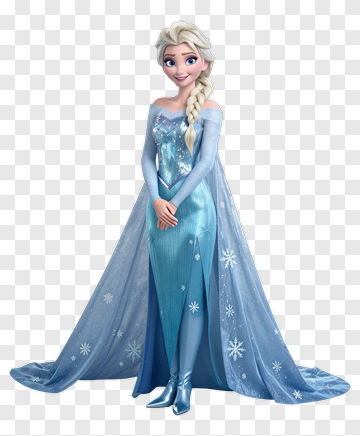 Elsa From Frozen In A Blue Dress PNG