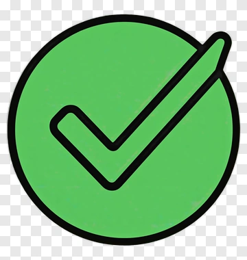 Green Check Mark Icon PNG