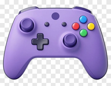 Purple Game Controller PNG