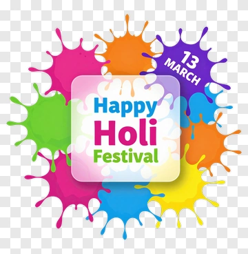 Happy Holi Festival Celebration PNG