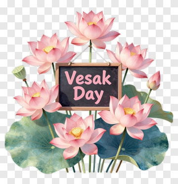 Lotus Flowers For Vesak Day Celebration PNG
